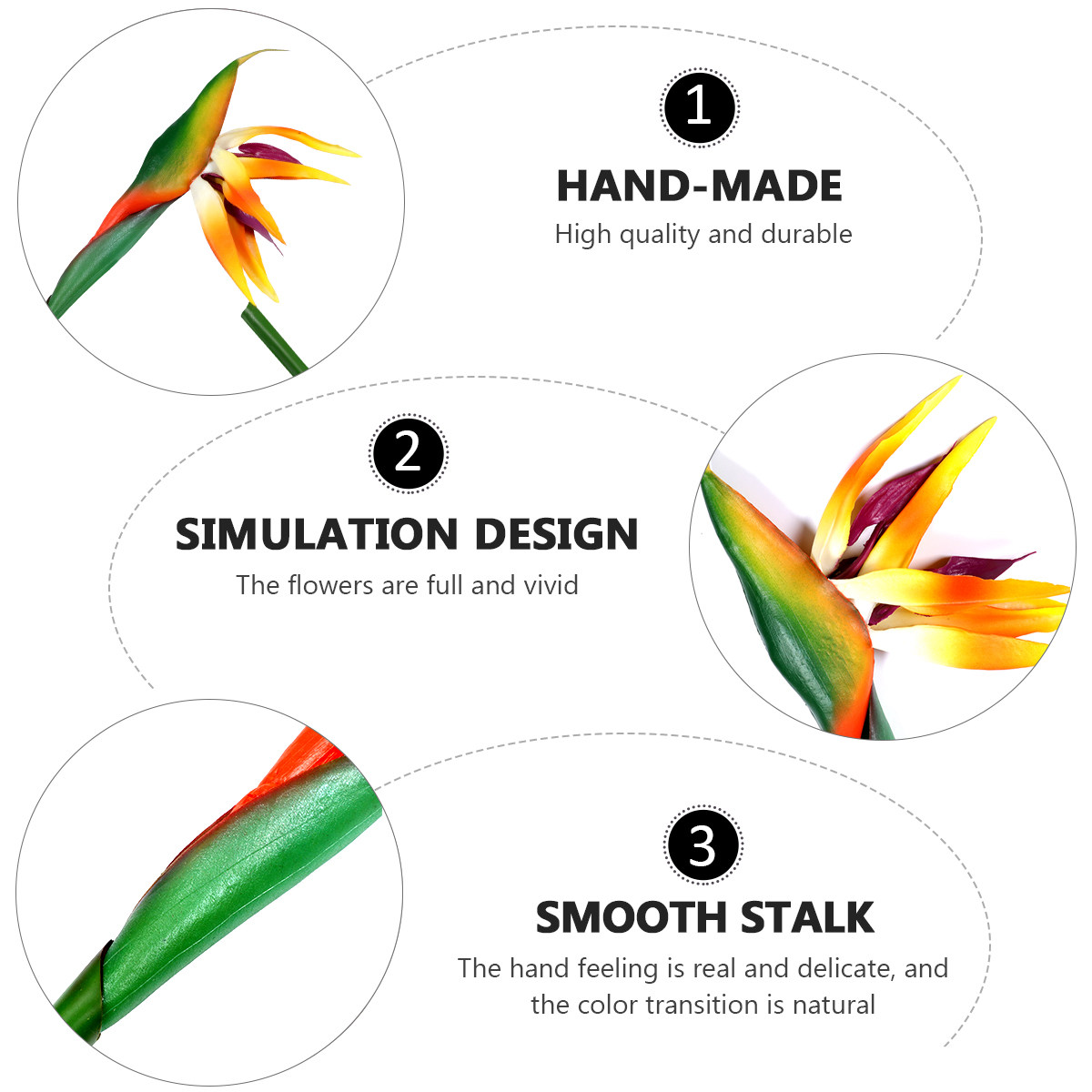 Faux Strelitzia Flower Artific - đánh giá và giá Bird Paradise Strelitzia