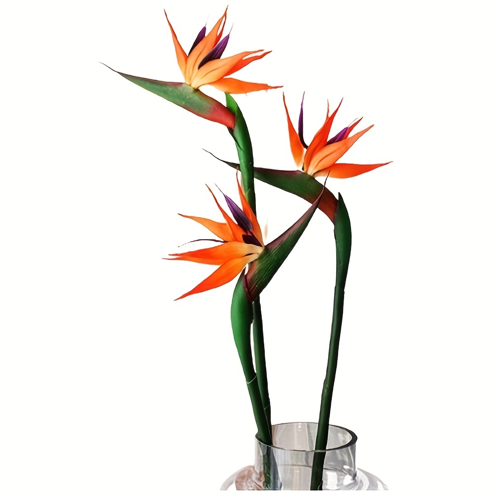 3Pcs Artificial Heaven Bird Fl - đánh giá và giá Bird Paradise Strelitzia